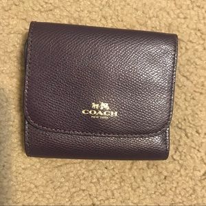 Purple Coach wallet